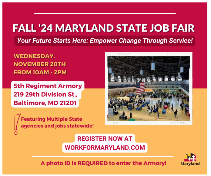 Click this flyer to register for the State Job Fair